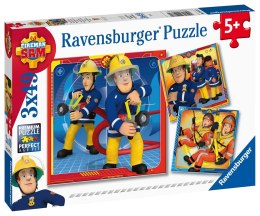 Ravensburger Puzzle dla dzieci 2D: Strażak Sam na ratunek! 3x49 elementów 5077