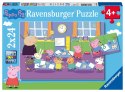 Ravensburger Puzzle dla dzieci 2D: Świnka Peppa i cała klasa 2x24 elementów 9099