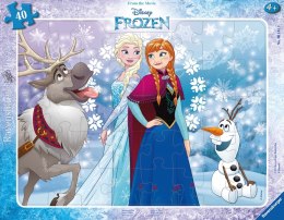 Ravensburger Puzzle dla dzieci 2D w ramce: Kraina Lodu. Anna i Elsa 40 elementów 6141