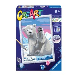 CreArt dla dzieci (seria D z brokatem): Miś polarny 20079