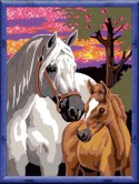 CreArt dla dzieci (seria E): Konie i zachód słońca 20052