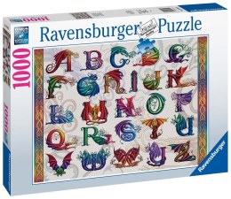 Ravensburger Puzzle 2D 1000 elementów: Alfabet smoków 16814