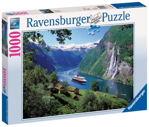 Ravensburger Puzzle 2D 1000 elementów: Fiord w Norwegii 15804