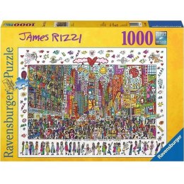 Ravensburger Puzzle 2D 1000 elementów: James Rizzi Time Square 19069