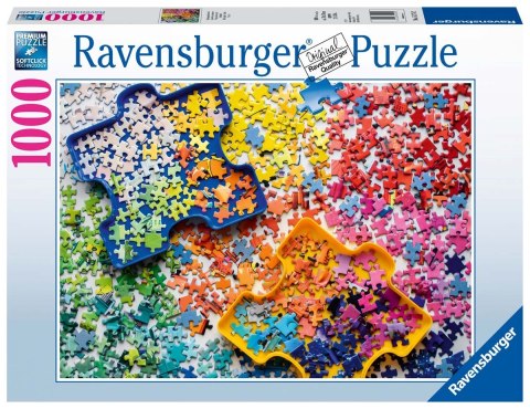 Ravensburger Puzzle 2D 1000 elementów: Kolorowe części puzzli 15274