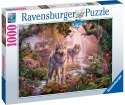 Ravensburger Puzzle 2D 1000 elementów: Rodzina wilków latem 15185