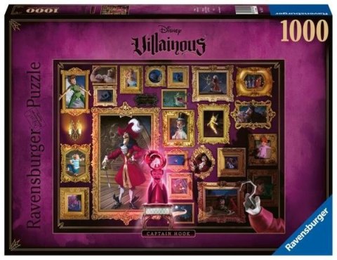 Ravensburger Puzzle 2D 1000 elementów: Villainous. Kapitan Hook 15022