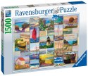 Ravensburger Puzzle 2D 1500 elementów: Kolaż wybrzeża 16820