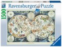 Ravensburger Puzzle 2D 1500 elementów: Mapa z fantastycznymi zwierzętami 16003