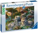 Ravensburger Puzzle 2D 1500 elementów: Wiosenne wilki 16598