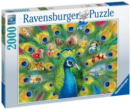 Ravensburger Puzzle 2D 2000 elementów: Pawia Kraina 16567