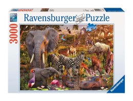 Ravensburger Puzzle 2D 3000 elementów: Zwierzęta Afryki 17037