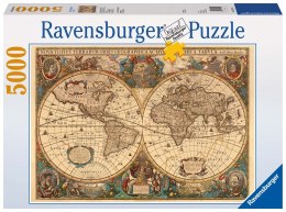 Ravensburger Puzzle 2D 5000 elementów: Dawna mapa świata 17411