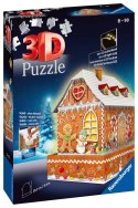 Ravensburger Puzzle 3D Budynki nocą: Piernikowa Chatka 216 elementów 11237