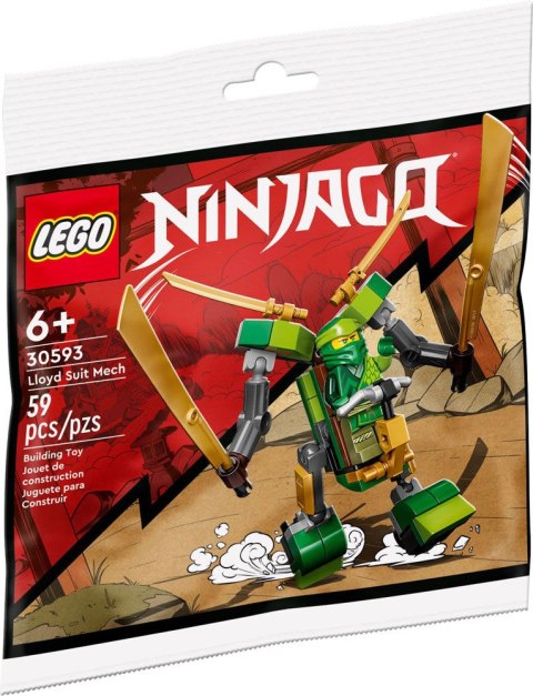 Klocki LEGO 30593 Ninjago Mech w stroju Lloyda 6+
