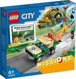 Klocki Lego CITY 60353 Misje ratowania dzikich zwierząt 6+
