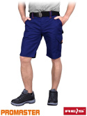 spodnie robocze do pasa krótkie Prox Reis niebiesko-czarne