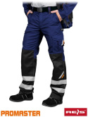 spodnie robocze do pasa Prom-T Reis niebiesko-czarne