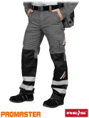 spodnie robocze do pasa Prom-T Reis stalowo-czarne