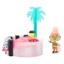 580232EUC L.O.L. Surprise Furniture Playset with Doll - Hot Tub & Vacay Babay