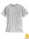 t-shirt roboczy męski Carhartt Workwear Pocket K87 szary