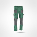 Sara Workwear Rocky spodnie robocze do pasa zielono-szare
