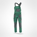 Sara Workwear Rocky spodnie robocze ogrodniczki zielono-szare