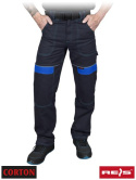 spodnie robocze do pasa męskie Corton Reis granatowo-niebieskie