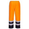 Portwest S598 spodnie robocze do pasa ocieplane ostrzegawcze pomarańczowo-granatowe