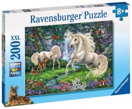 Ravensburger Puzzle dla dzieci 2D: Tajemnicze jednorożce 200 elementów 12838