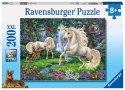 Ravensburger Puzzle dla dzieci 2D: Tajemnicze jednorożce 200 elementów 12838