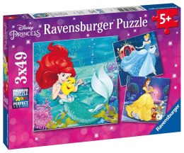 Ravensburger Puzzle dla dzieci 2D: Wieczór Księżniczek Disneya 3x49 elementów 9350