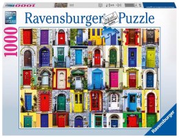 Ravensburger Puzzle 2D 1000 elementów: Drzwi z całego świata 19524