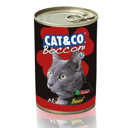 Cat&Co kawałki z wołowiną dla kota 400g
