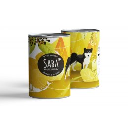SABA Konserwa 87% indyka z kurczakiem z dodatkiem ryżu i witamin 850 g - karma mokra dla psa