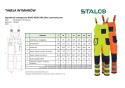 Stalco Basic Neon Line spodnie robocze ogrodniczki odblaskowe