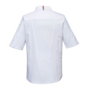 Portwest C746 bluza robocza szefa kuchni Mesh Air Pro z krótkimi rękawami biała