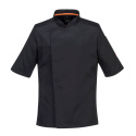 bluza robocza szefa kuchni Mesh Air Pro z krótkimi rękawami C746 Portwest czarna