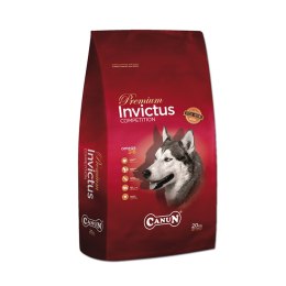 Canun Invictus 20kg sucha karma premium dla psa z jagnięciną (mięso 30%), ryżem (25%) i rybą