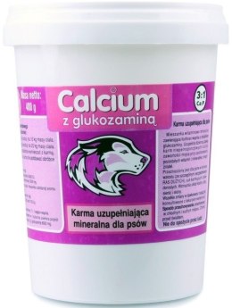 Calcium Preparat witaminowy fioletowy z glukozaminą dla psa 400g