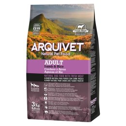 Arquivet Adult karma sucha dla psa jagnięcina z ryżem 3 kg