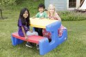 Little Tikes Large picnic table Primary Duży Stolik Do Zabawy 6os. 466800060 Niebieski