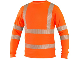 koszulka robocza ostrzegawcza męska długi rękaw Oldham CXS Canis pomarańczowa