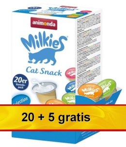 Animonda Kot Milkies Selection Mix 25x15g karma uzupełniająca dla kota (20+5 gratis)
