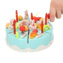 Tort Urodzinowy do Krojenia Kuchnia 75 el. niebieski