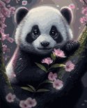 Malowanie po numerach 40x50 Panda