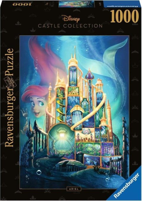 Ravensburger Puzzle 2D 1000 elementów: Disney kolekcja Arielka 17337