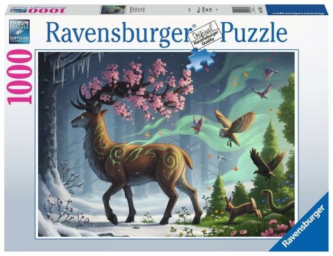 Ravensburger Puzzle 2D 1000 elementów: Wiosenny jeleń 17385