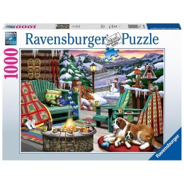 Ravensburger Puzzle 2D 1000 elementów: Zimowy odpoczynek 17474