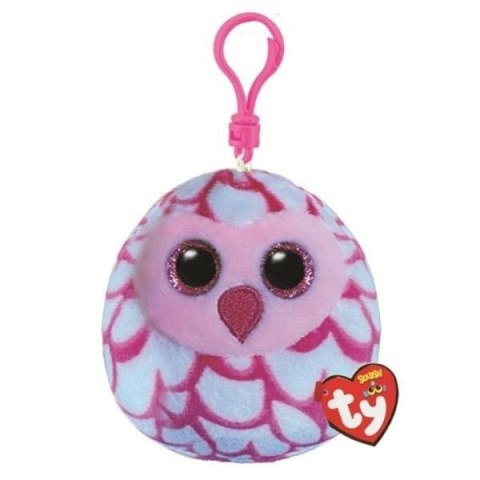 Squish-a-Boos Pinky - sowa 8,5cm brelok